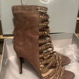 Jessica Simpson Totally Taupe Microsuede Boots